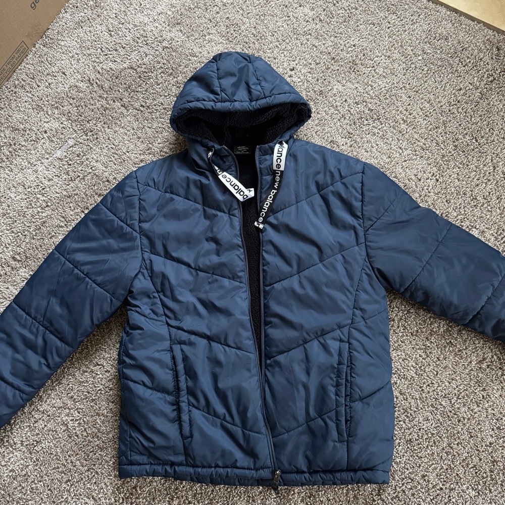 New Balance Navy Puffer Jacket for Men’s